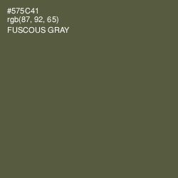 #575C41 - Fuscous Gray Color Image